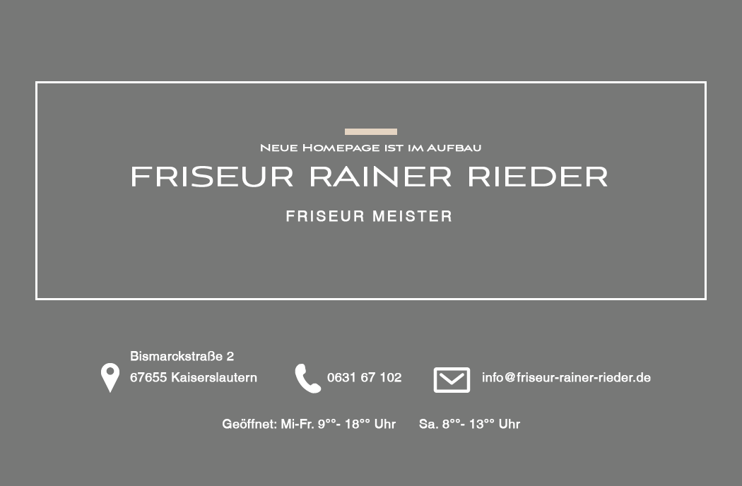 Friseur Rainer Rieder